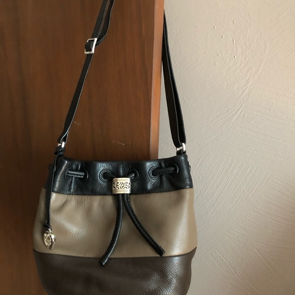 Brighton leather bucket bag